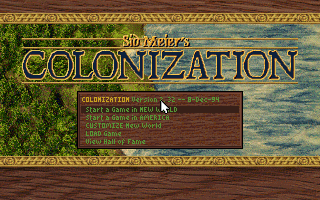 Colonization title screen